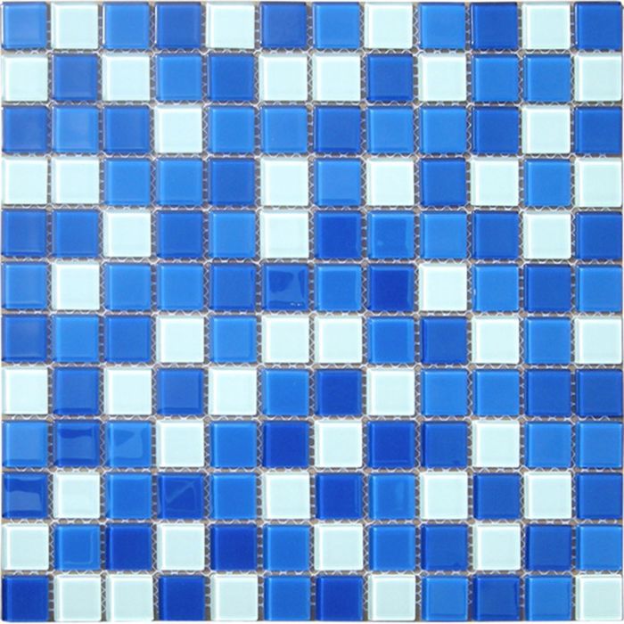 Мозаика Elada Mosaic. CB021 (327x327x4 мм) бело-синий