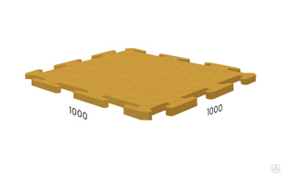Покрытие Rubblex Active Puzzle 1000х1000х15 мм 