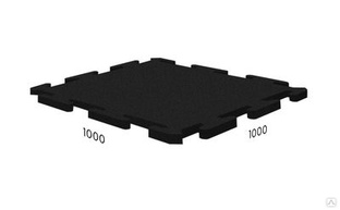 Универсальное покрытие Rubblex Standart Puzzle 1000х 1000х 25 мм 