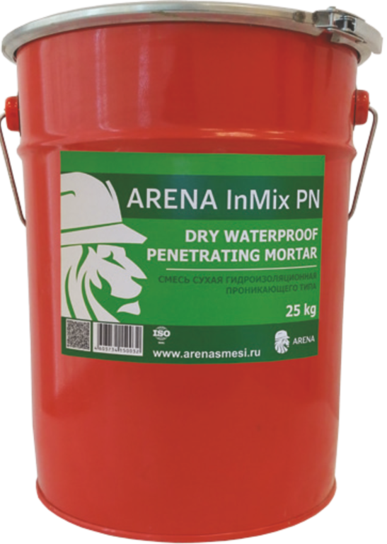 Проникающая Гидроизоляционная смесь для бетона ARENA InMix PN