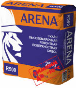 Arena RepairMaster R500 Winter (65 МПа) до -10˚C Ремонтная смесь для бетона тиксотропная, высокой марки мешок 25 кг
