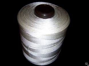 Нитка швейная полиэфирная белая для строп 350 ЛМЗ (110*1*3) в 1 кг-2830 м