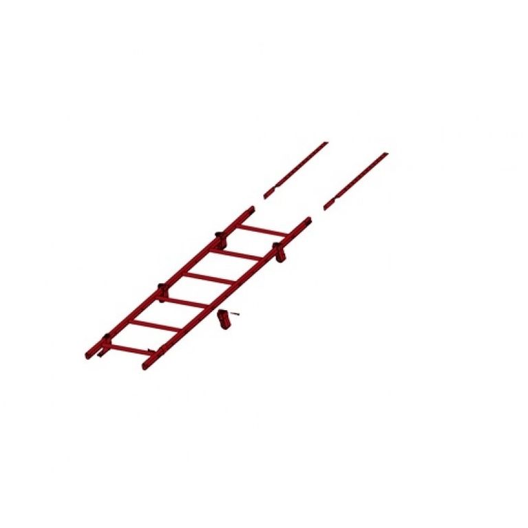 Лестница кровельная с крепежом на фальц Optima 1,92 м