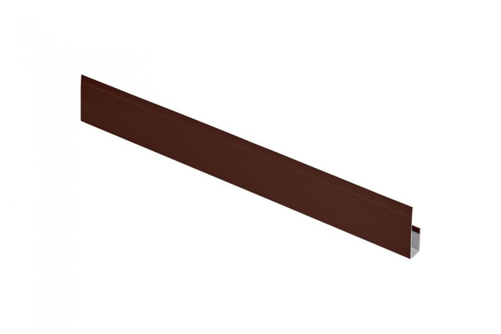 Паз (окантовка) L=2000 Aquasystem PE-полиэстер RAL 8017 коричневый шоколад