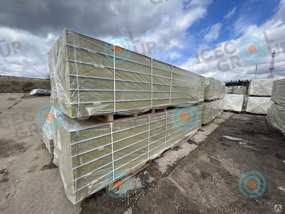 Сэндвич-панель кровельная 50 мм c минватой от производителя