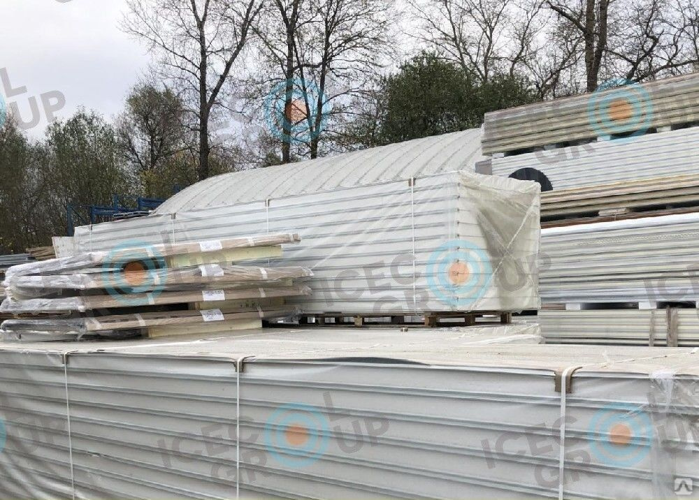 Сэндвич-панель кровельная 50 мм с пенополистиролом ППС, цена за м2