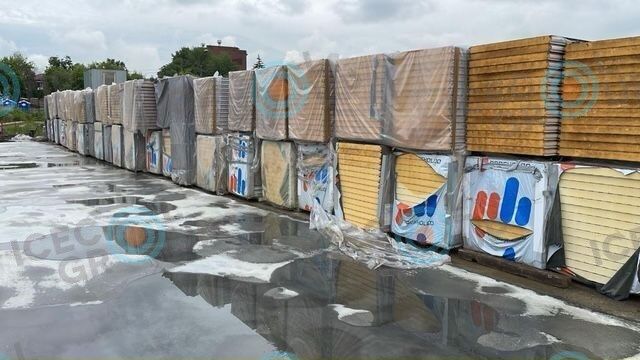 Сэндвич-панель стеновая 80 мм PIR (ПИР) с пенополиизоциануратом, цена за м2