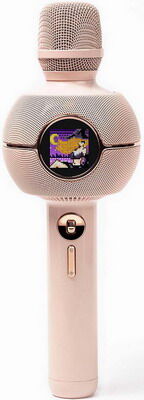 Караоке-микрофон с динамиком Divoom StarSpark розовый (41000009687)