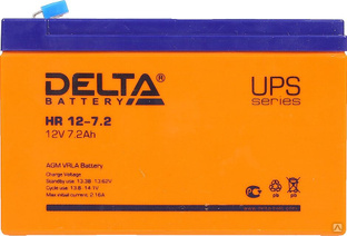Аккумулятор АКБ 12 В 7.2 А.ч. Delta HR 12-7.2 