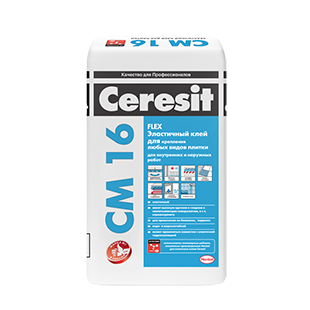 Клей для плитки Церезит CM16 Флекс (Ceresit CM16 Flex) эластичный, 25 кг