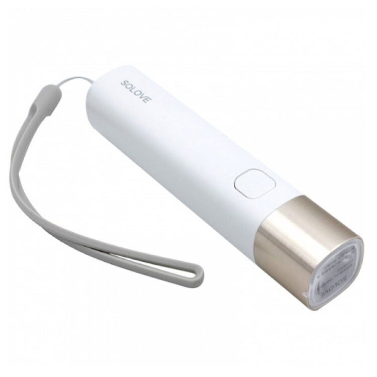 Портативный фонарик SOLOVE X3s Portable Flashlight Mobile Power 3000 mAh (White/белый)