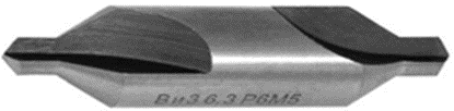 Сверло центровочное ф 5,0 мм Р6М5К5 кобальтовое ГОСТ 14952-75