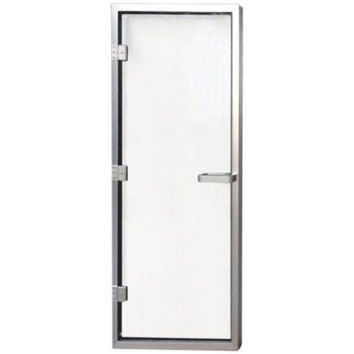 Дверь для хаммама 1890х690 (8 мм) левая, нерж. сталь Aquaviva