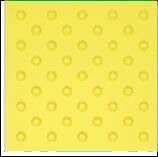 Тактильная плитка ПП конус шахматный 300х300х20мм, желтая, вес 2кг