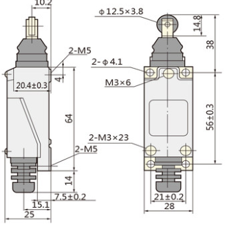 Концевик МЕ-9101 250V 5A выключатель концевой