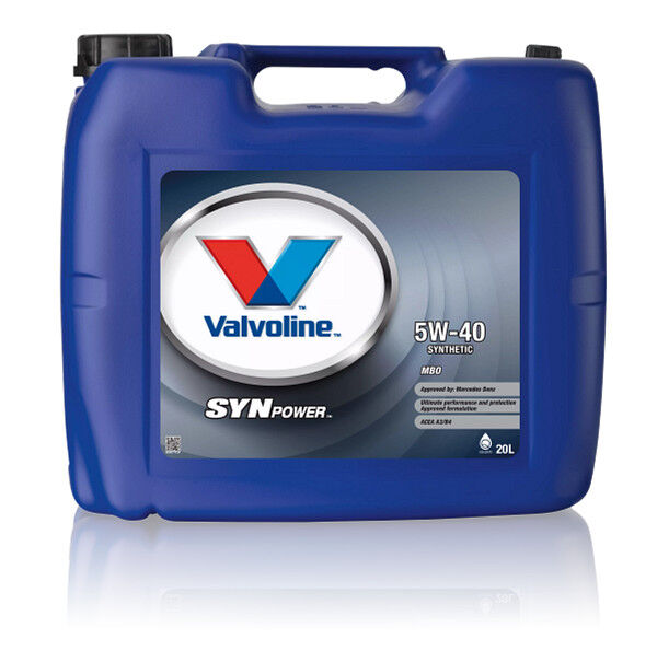 Масло моторное Valvoline 5W40 SYNPOWER MBO 20 L