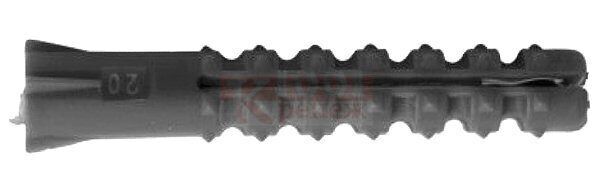 DY-BLACK-TIP-K Дюбель распорный пластиковый с шипами черный Тип К Ёжик, 6x25 мм 1001 КРЕПЕЖ