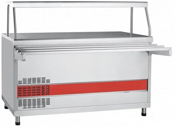 Прилавок холодильный с плоской столешницей Abat Аста ПВВ(Н)-70КМ-01-НШ столешница нерж. 2 полки