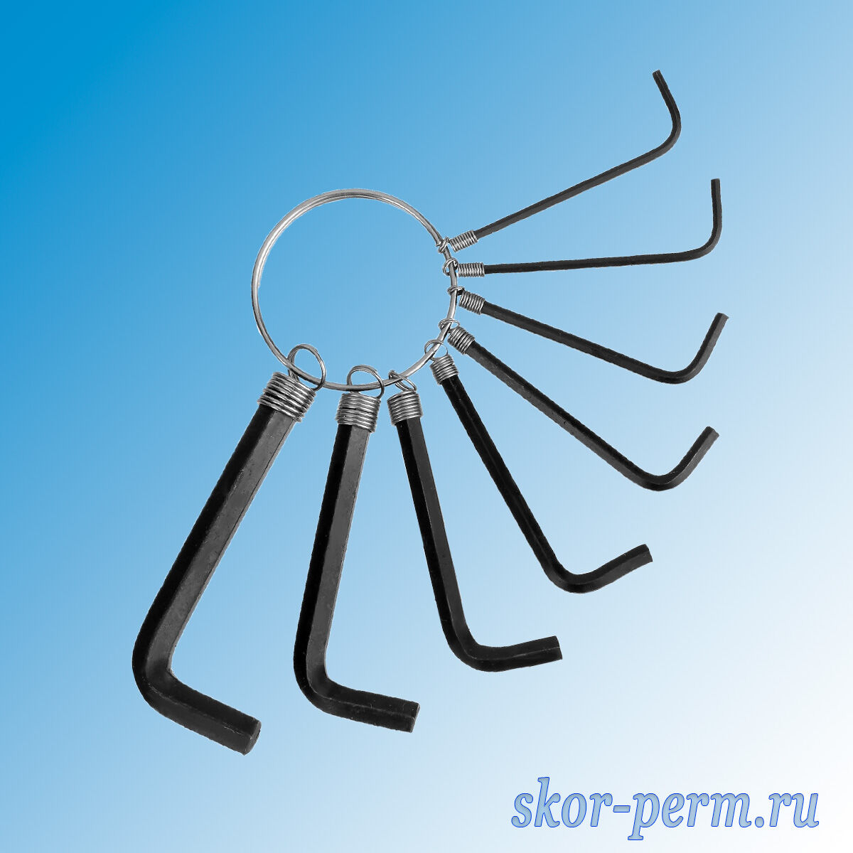 Ключи шестигранные (набор 8 штук) 2,0-10,0 мм