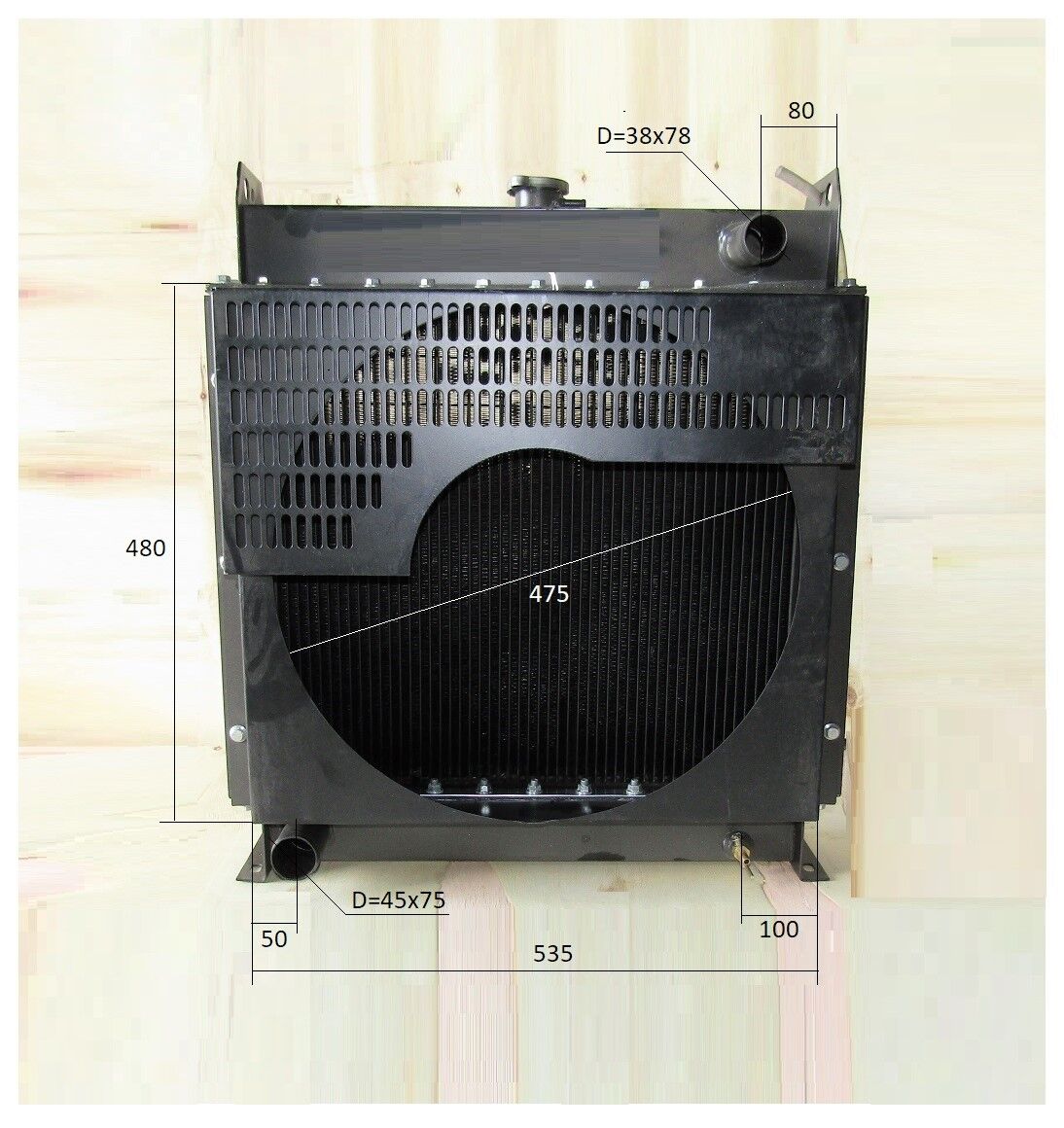 Радиатор охлаждения TDQ 38 4L/Radiator, цена в Иркутске от компании Байкал  Спец Проект