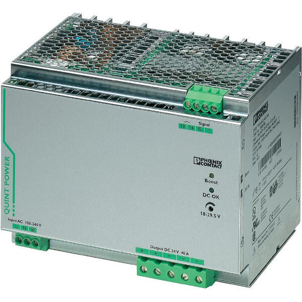 Источник питания Quint-PS/1AC/24DC/40 2866789 Выходной ток 40А, напряжение на выходе 24В DC Выходной ток 40А, напряжение