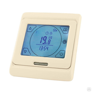 Термостат для теплых полов ТТПЭ-2 TDM SQ2503-0004 с датчиком, сенсорный, диапазон регулирования +5°C...+90°C, 16А, сл.ко #1