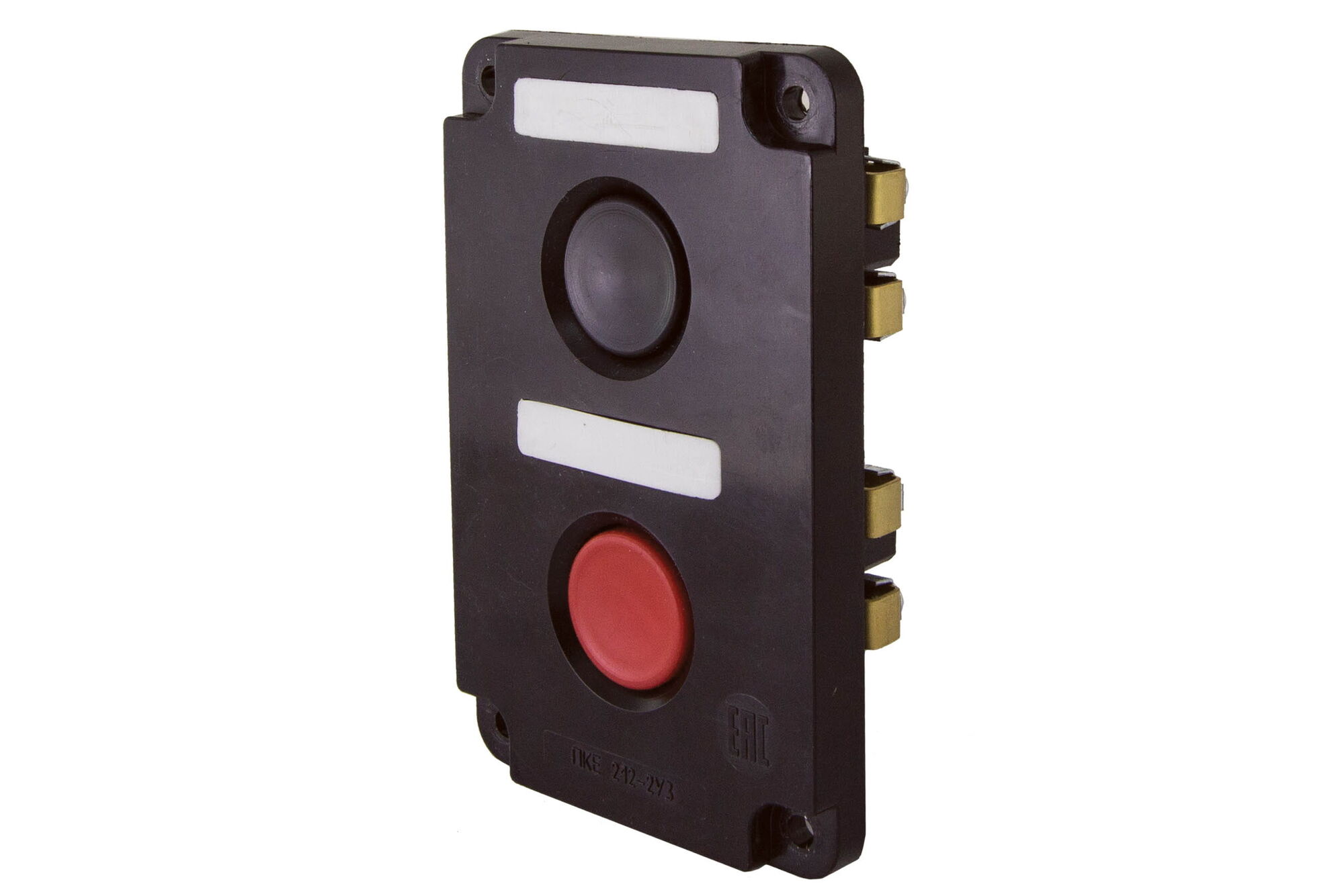 Пост кнопочный ПКЕ 112-2 У3 красная и черная кнопки, IP40 красная и черная кнопки, IP40