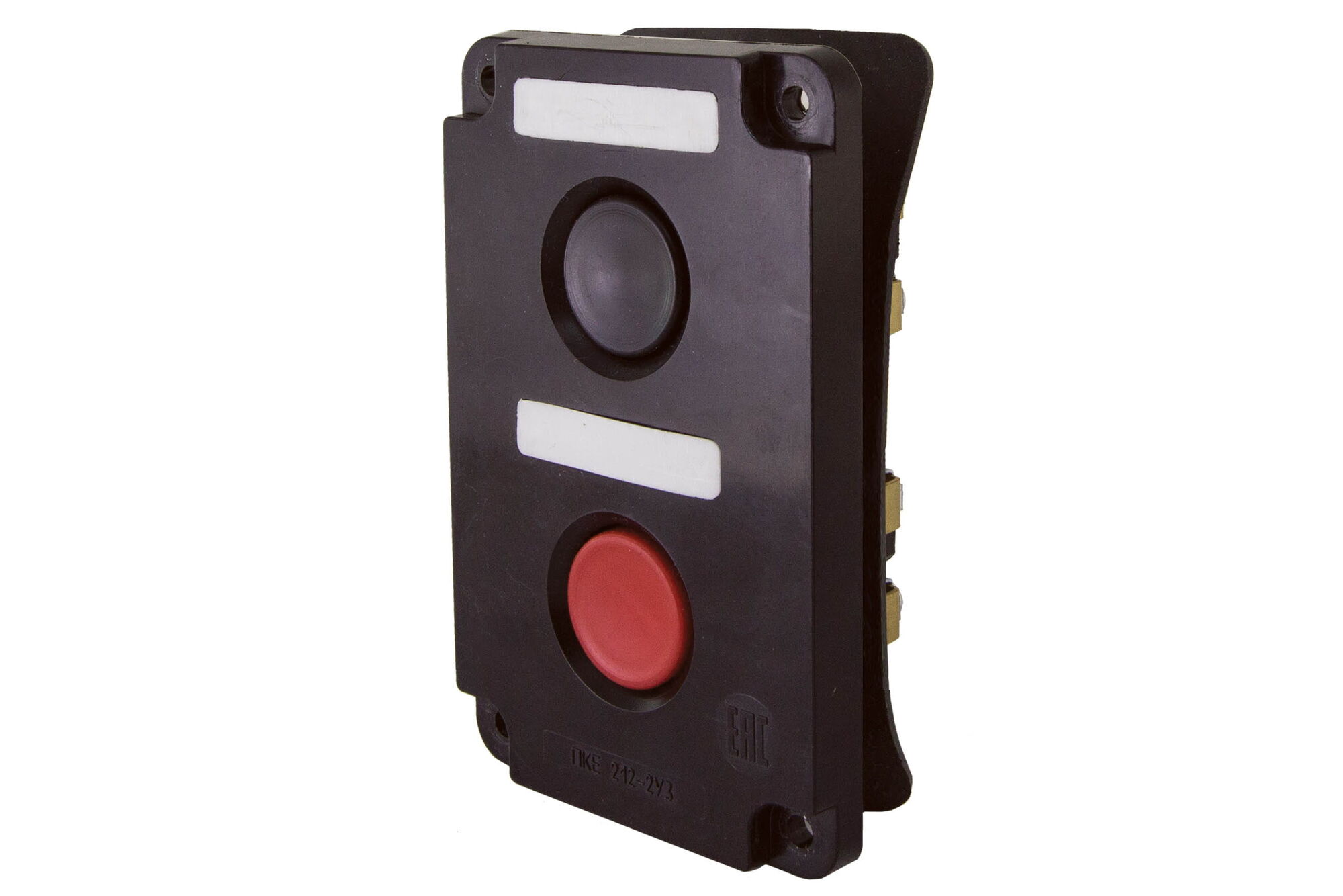 Пост кнопочный ПКЕ 122-2 У2 красная и черная кнопки, IP54 красная и черная кнопки, IP54