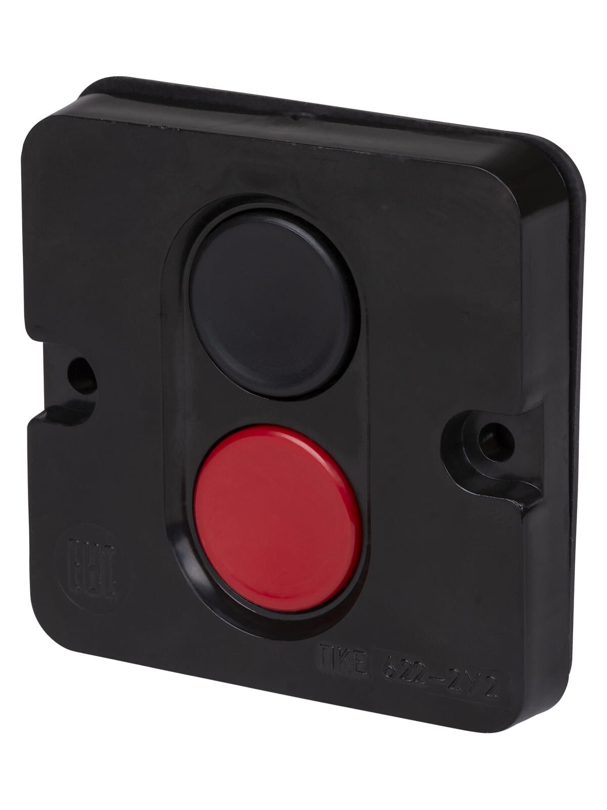 Пост кнопочный ПКЕ 622 У2 красная и черная кнопки, IP54 красная и черная кнопки, IP54