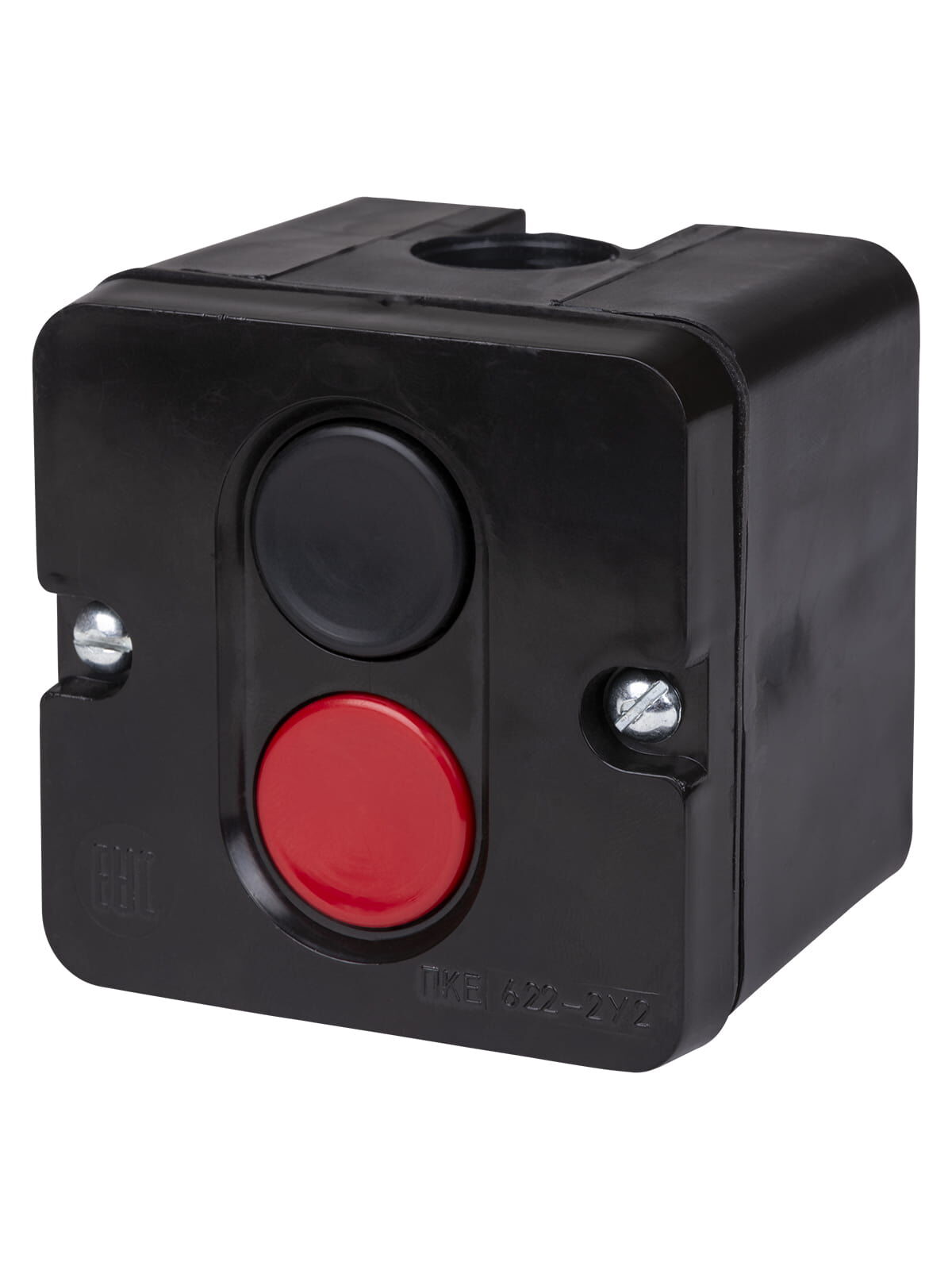 Пост кнопочный ПКЕ 722 У2 красная и черная кнопки, IP54 красная и черная кнопки, IP54