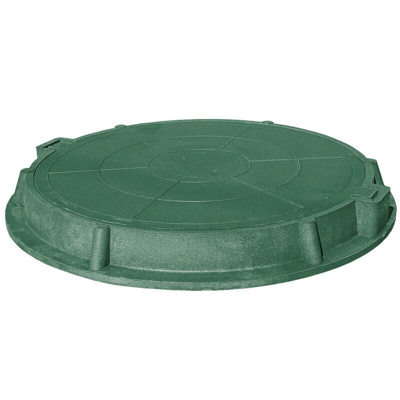 Люк канализационный полимерпесчаный 750мм, 3т, зелёный