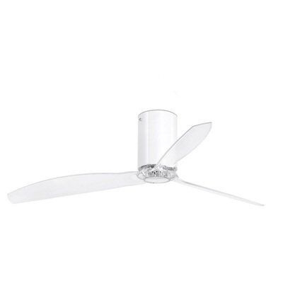 Вентилятор без подсветки Faro Mini Tube Fan Shiny White