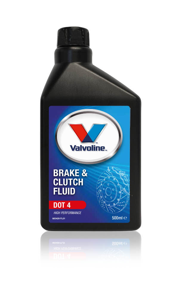 Жидкость тормозная Valvoline DOT 4 BRAKE & CLUTCH FLUID 0,5 L