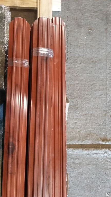 Штакетник металлический 116 мм под дерево двухсторонний, цена в ...