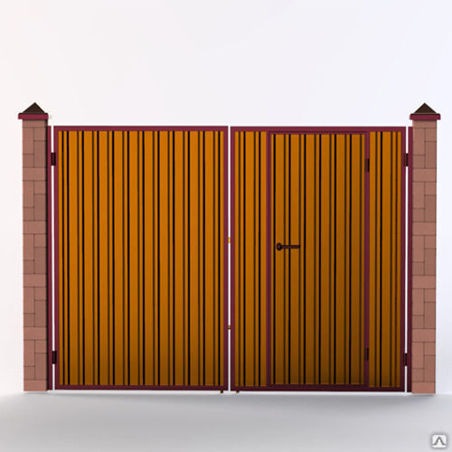 Забор из профлиста С-8 2000 мм, цена в Красноярске от компании ЗаборТорг