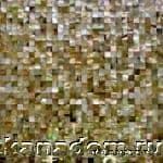 Керамическая плитка Керамин Architeza Морской перламутр Brownlip MOP Shell Стеклянная мозаика 30х30 (кубик 1х1)