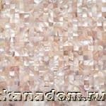 Керамическая плитка Керамин Architeza Морской перламутр Pink SEA Shell Стеклянная мозаика 30х30 (кубик 0,75х1,5)