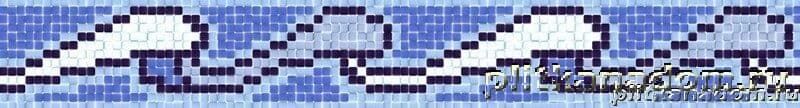 Керамическая плитка Керамин Architeza Панно Морской прибой 1 Панно из мозаики Monpansie 64,4х18,3