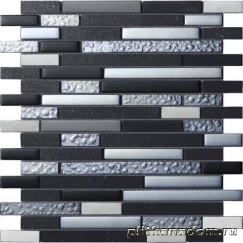 Керамическая плитка Керамин Inter Matex Quartz Black Мозаика 30х30