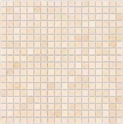 Керамическая плитка Керамин Caramelle Pietrine Botticino Мозаика 30,5x30,5 (1,5х1,5)