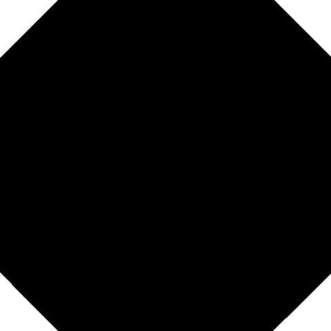 Керамическая плитка Керамин Vives Monocolor Octogono Negro Напольная плитка 31,6x31,6
