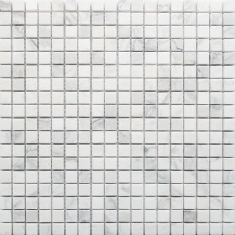 Керамическая плитка Керамин Caramelle Pietrine 4мм Dolomiti Bianco Мозаика 30,5x30,5 (1,5х1,5)