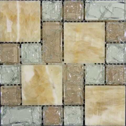 Керамическая плитка Керамин Muare Стеклянная мозаика QSG-081-FP-8 29,8х29,8