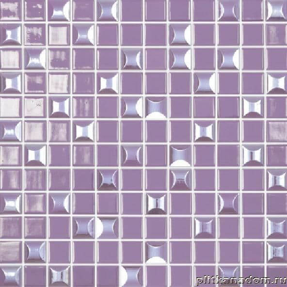 Керамическая плитка Керамин Vidrepur Edna Мозаика Mix №833 Пурпурный 31,7х31,7