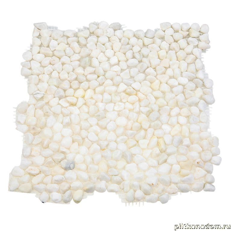 Керамическая плитка Керамин Sekitei Каменная мозаика MS5005 Галька крупная белая 32х32