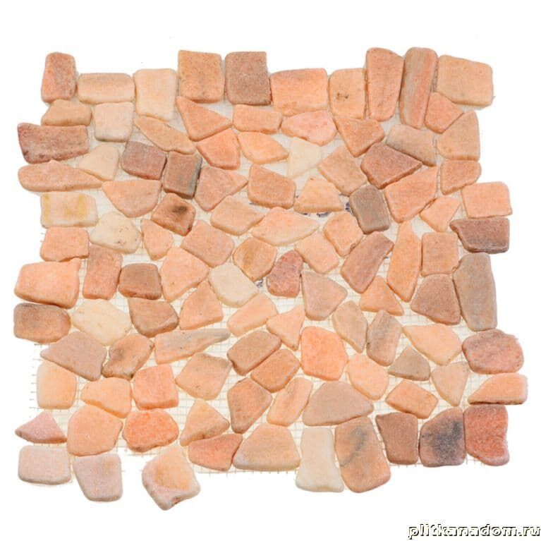 Керамическая плитка Керамин Sekitei Каменная мозаика MS7015S Мрамор розовый квадратный 32х32