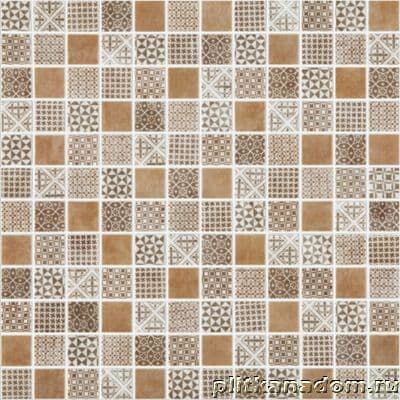Керамическая плитка Керамин Vidrepur Born Brown Мозаика 31,7х31,7 (на сетке)