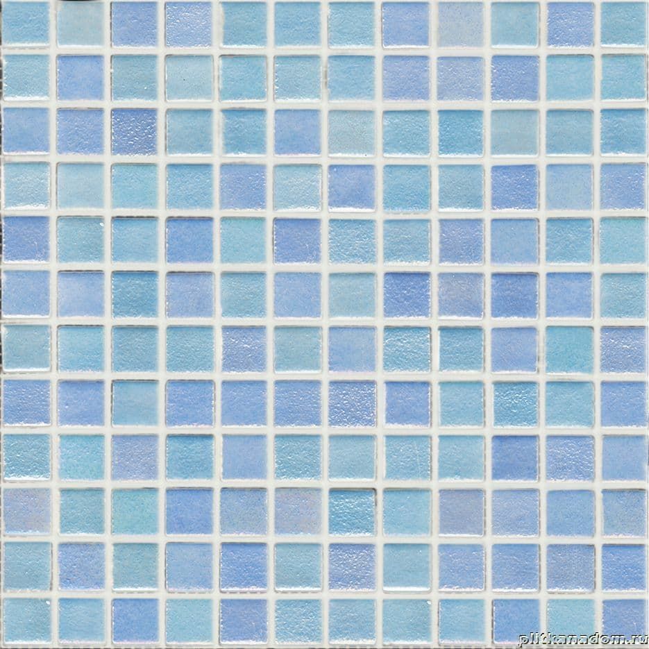 Керамическая плитка Керамин Vidrepur Shell Mix Blue 551-552 Мозаика 31,7х31,7 (на сетке)