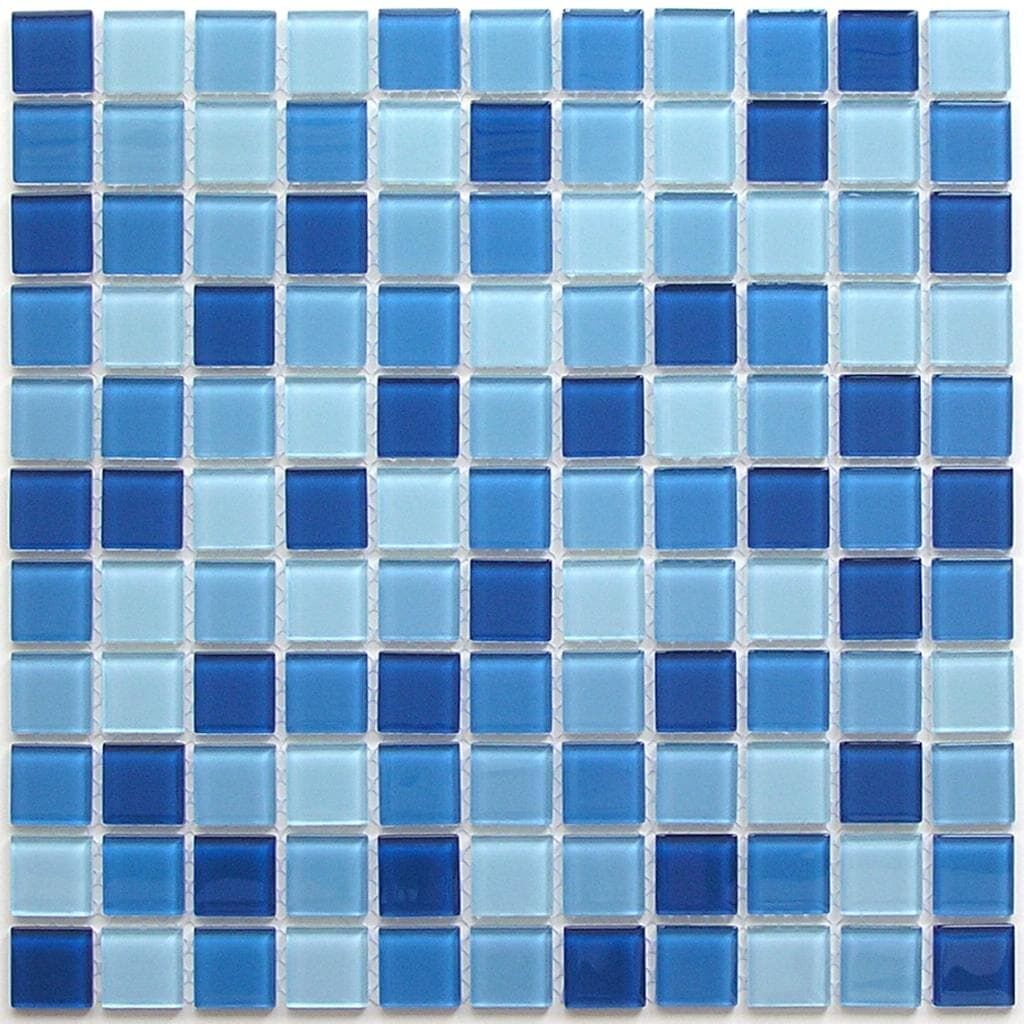 Керамическая плитка Керамин Bonaparte Мозаика стеклянная Navy blu 4 мм 30х30