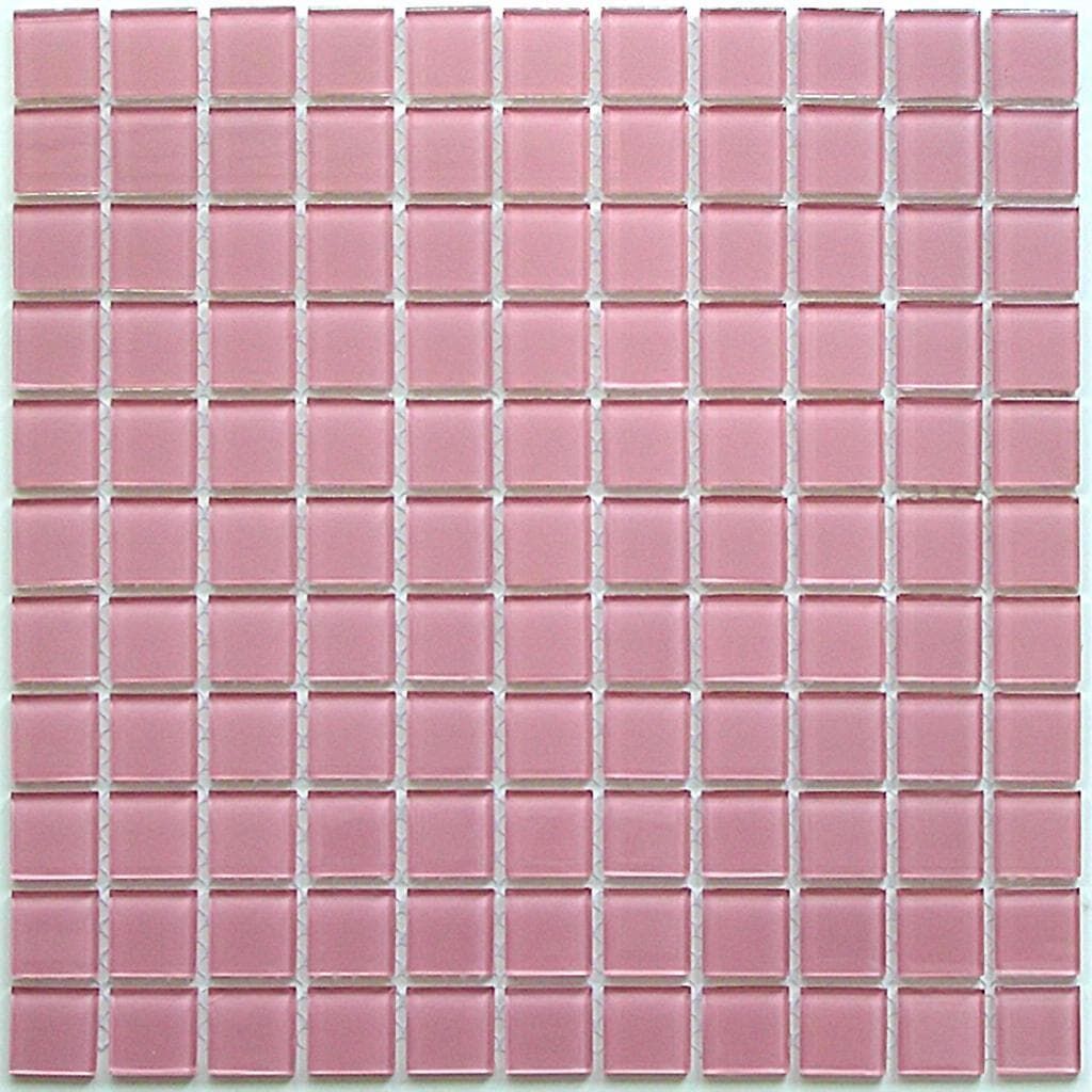Керамическая плитка Керамин Bonaparte Мозаика стеклянная Pink glass 4 мм 30х30